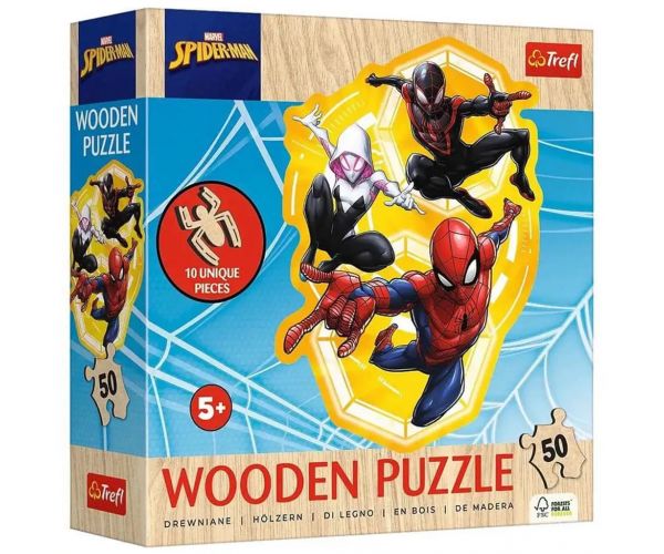 Pókember akcióban 50db-os fa puzzle - Trefl