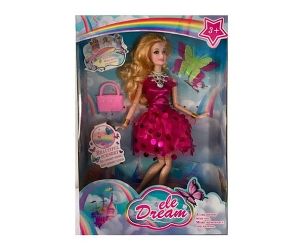 Dream Girl lutka u pink koktel haljini sa dodacima 29cm