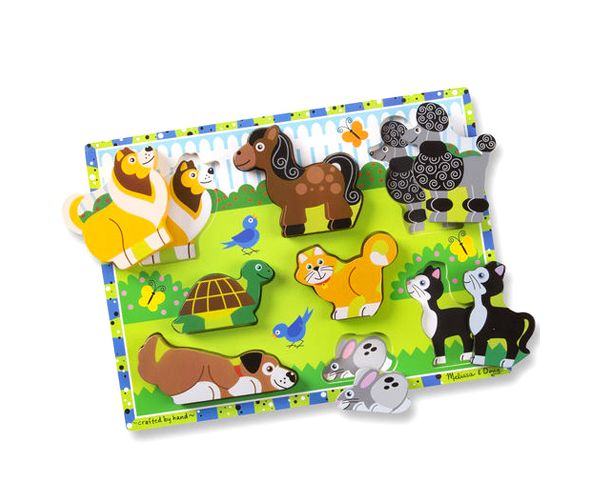 Drveni puzzle kućni ljubimci - Melissa & Doug