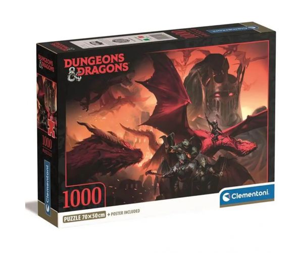 Dungeons & Dragons 1000 db-os puzzle poszterrel - Clementoni