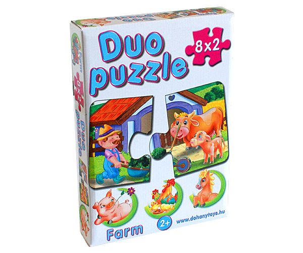 DUO Puzzle Farm životinjama - D-Toys