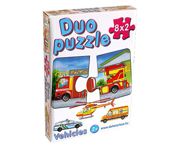 DUO Puzzle SOS vozilima - D-Toys