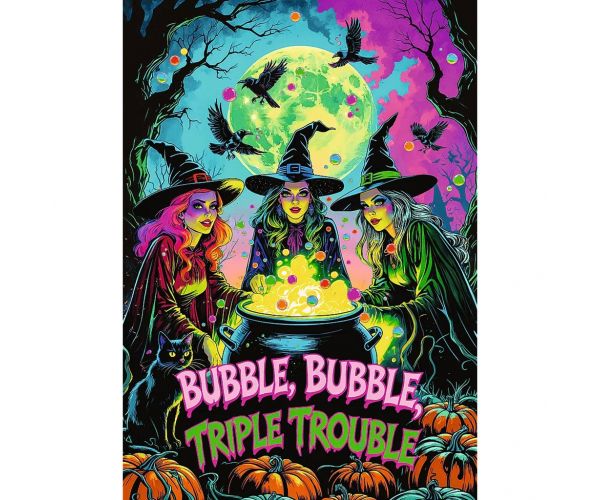 Dvorana užasa Vještice premium plus puzzle od 1000 dijelova - Trefl