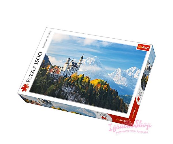 Dvorac Neuschwanstein, puzzle 1500 kom - Trefl
