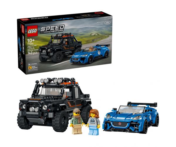 LEGO® Speed Champions: Jaguar Project 7 i Land Rover Defender (77264)