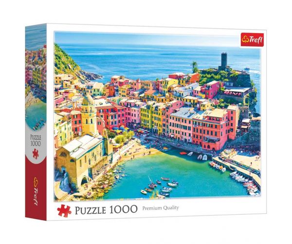 Pitoresk grad Vernazza, Ligurija, Italija 1000 dijelni puzzle - Trefl