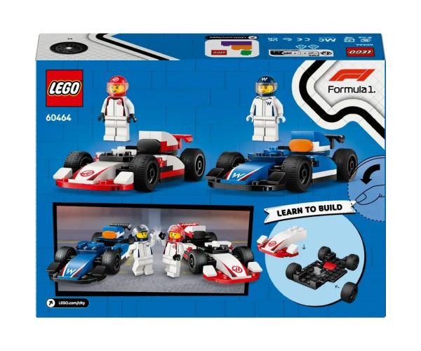 LEGO® City: F1® Williams Racing i Haas F1® trkaći automobili (60464)