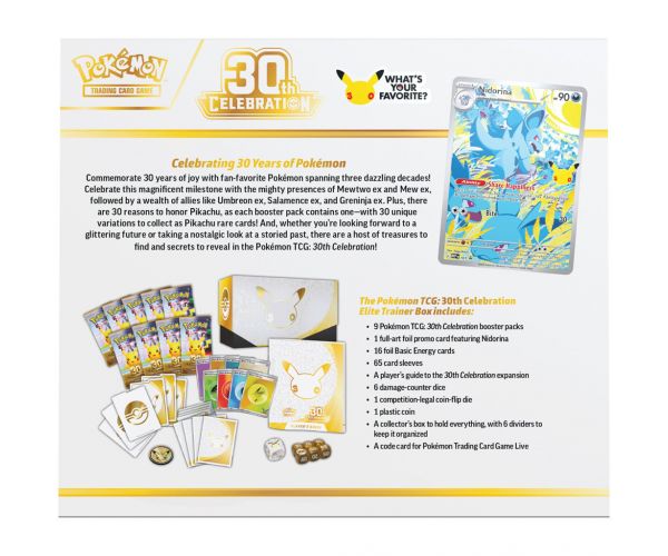 Pokémon TCG: 30. Elite Trainer Box 30. proslava kolekcionarska kutija
