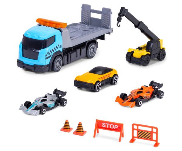 Formula Racer trkaći automobil set s transportnim vozilom u dva različita izdanja 1 kom – Dickie Toys
