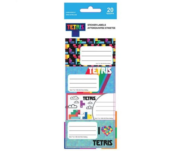 Set naljepnica za bilježnicu Tetris od 20 kom