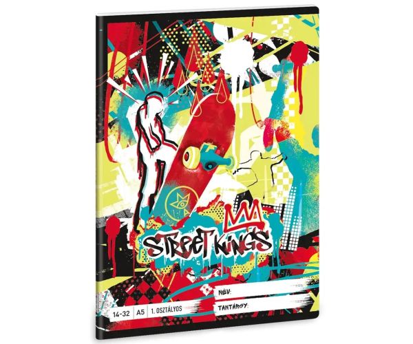 Ars Una: Street Kings skejtbord 1. razred bilježnica s crtama A/5