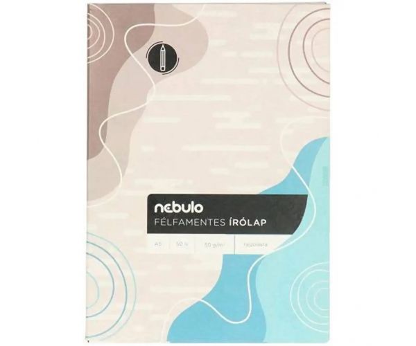 Nebulo: Polu-drveni pisaći list A5, folirani, 50 komada