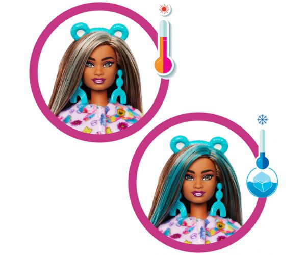Barbie: Cutie Reveal iznenađujuća lutka Medvjedići dobrih želja, serija 2. – Good Vibes medo – Mattel