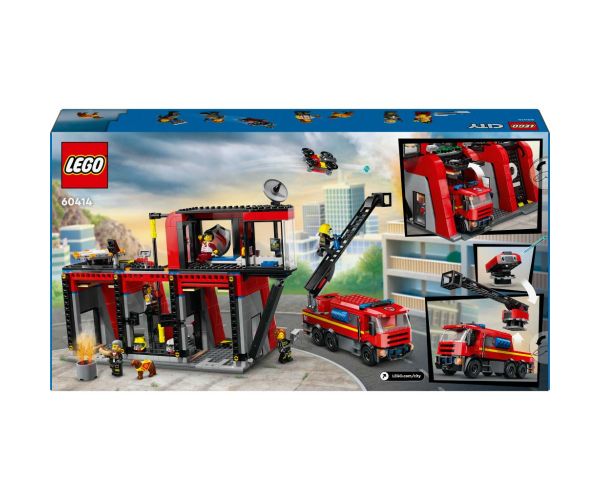LEGO® City: Vatrogasna postaja i vatrogasno vozilo (60414)
