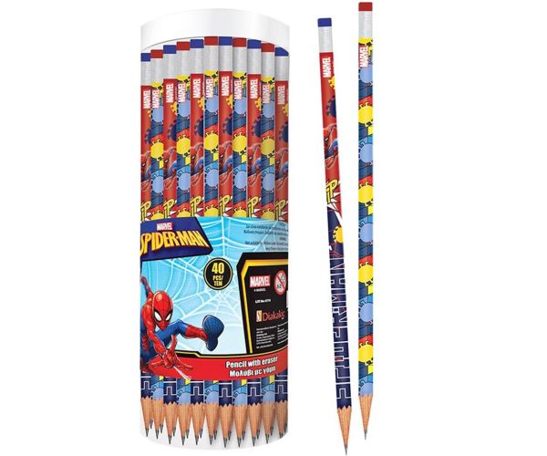 Luna: Grafitna olovka s gumicom Spider-Man, dvije vrste, 1 komad