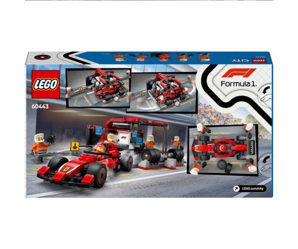 LEGO® City: F1®-ova garaža i osoblje s Ferrari autom (60443)