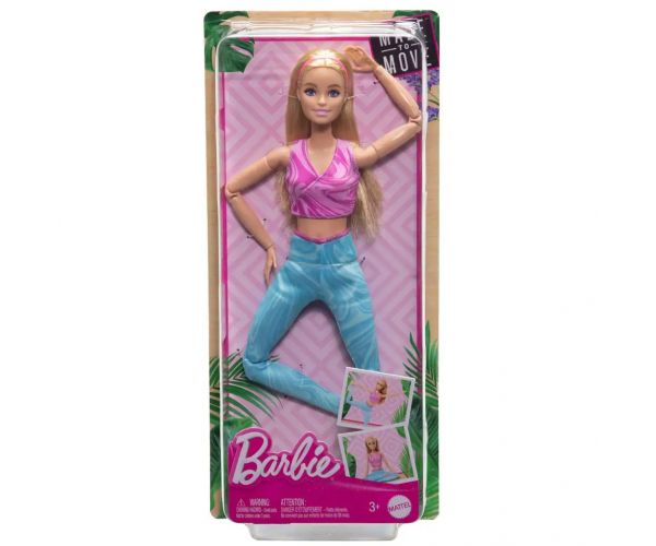 Barbie: Fleksibilna joga lutka s plavom kosom - Mattel