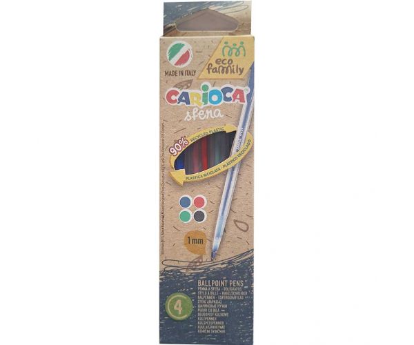 Eco Family Sfera 4db-os színes golyóstoll 1mm - Carioca