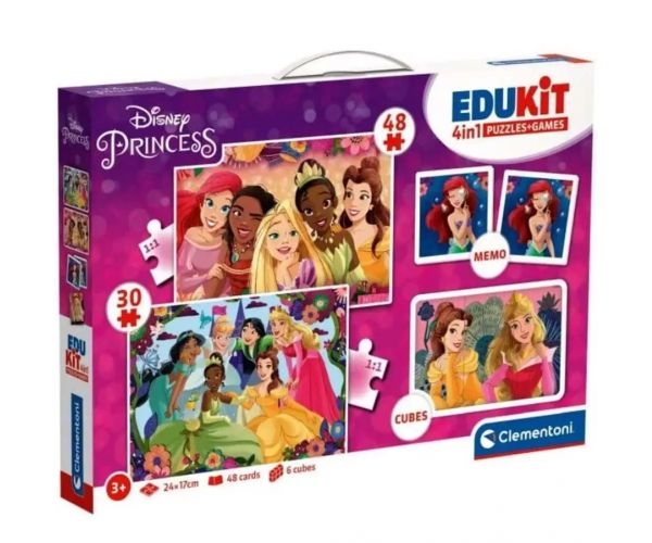 Edukit: Disney Hercegnők 4 az 1-ben játékgyűjtemény - Clementoni