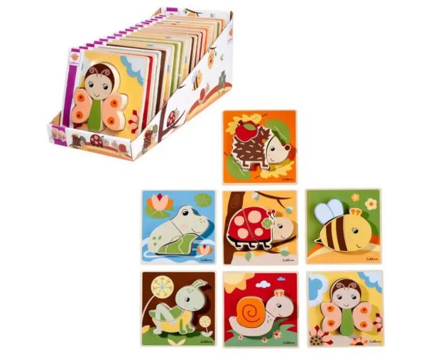 Eichhorn: Fa állatos puzzle többféle változatban 1db - Simba Toys