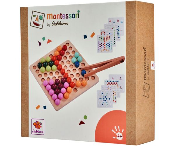 Eichhorn: Montessori Csipeszes golyókirakó fejlesztőjáték