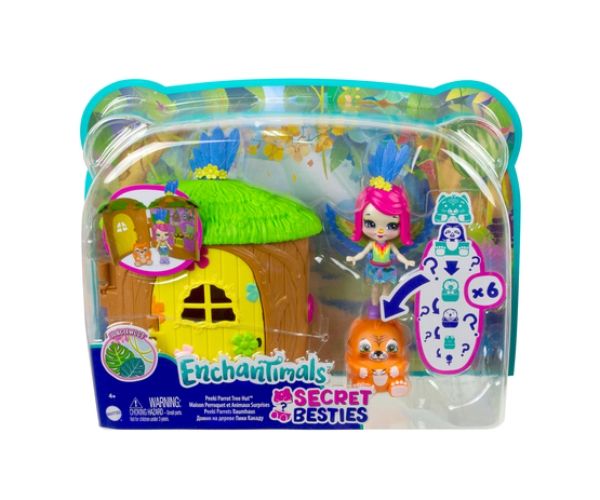 Enchantimals: Telis-Tele Kućica papagaja set - Mattel