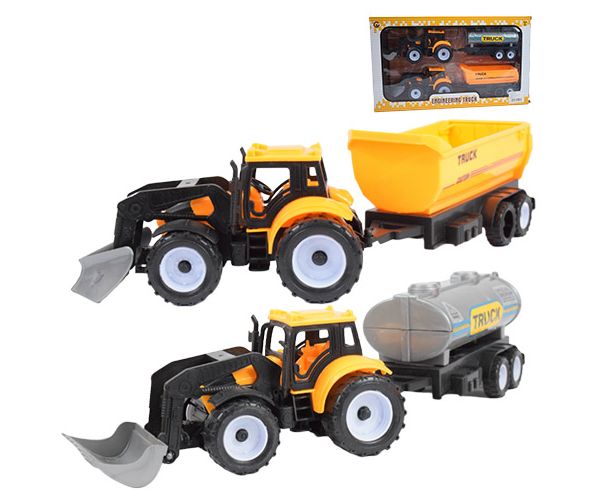 Engineering Truck: Komplet cisterna i prikolica sa traktorom 28cm