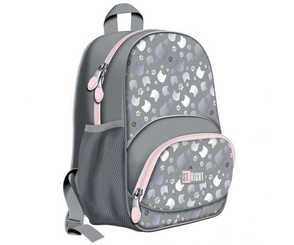 Ergonomska školska torba, ruksak St.Right Silver Cats BP-70