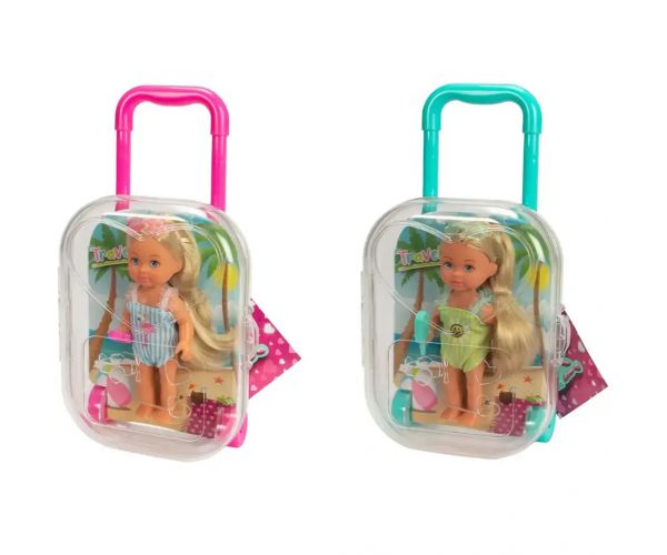 Évi Love utazó baba bőrönddel és kiegészítőkkel többféle változatban 1db - Simba Toys
