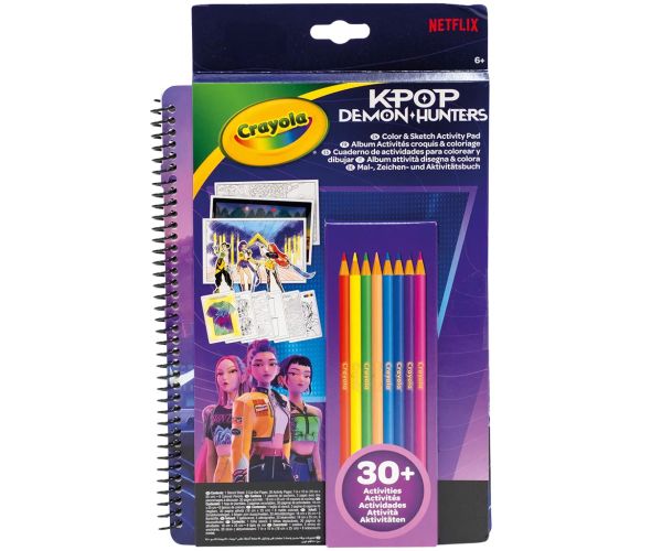 Crayola: Bojanje i Skiciranje - K-Pop Demon Hunters kreativni set za crtanje i bojanje
