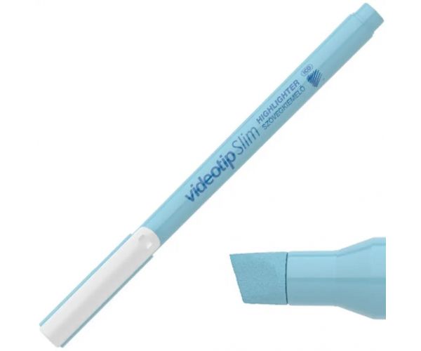ICO: Videotip Slim pastelno plavi marker
