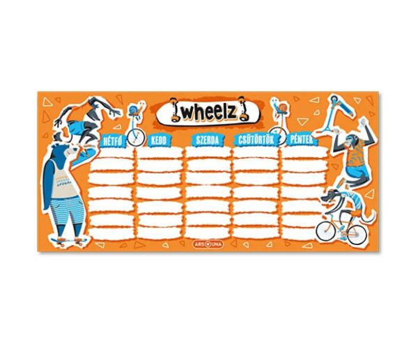 Ars Una: Wheelz jedan list, dvostrani raspored