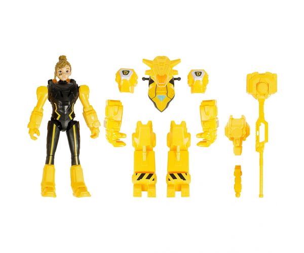 Quantum Heroes: Dinoster Delby akcijska figura s žutim oklopom 20 cm