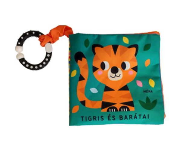 Móra: Tigar i prijatelji šuškava tekstilna knjiga s grickalicom