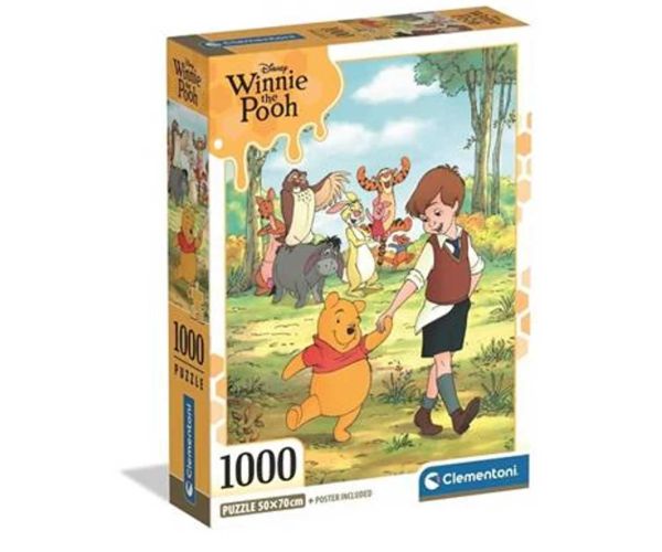 Winnie Pooh i prijatelji 1000 dijelni puzzle s posterom - Clementoni