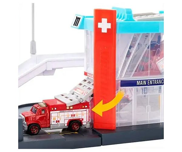 Matchbox: Action Drivers Helikopterska spasilačka stanica set igračaka - Mattel