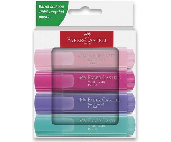 Faber-Castell: 1546 Tekstmarker u pastelnim bojama, set od 4 komada