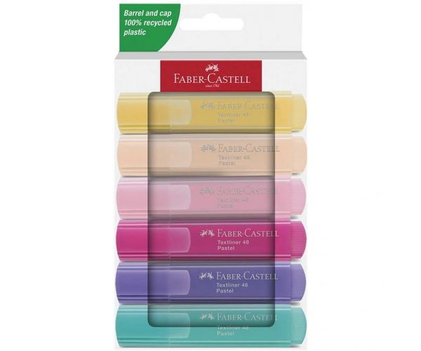 Faber-Castell: 1546 Tekstmarker u pastelnim bojama, set od 6 komada