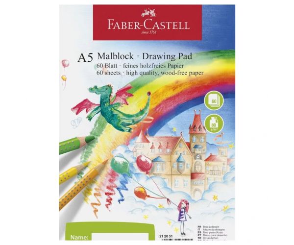 Faber-Castell: Rajzfüzet A5-ös 100 ív 80g