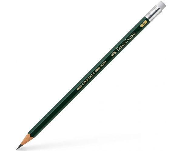 Faber-Castell: Castell 9000 grafitna olovka s gumicom B