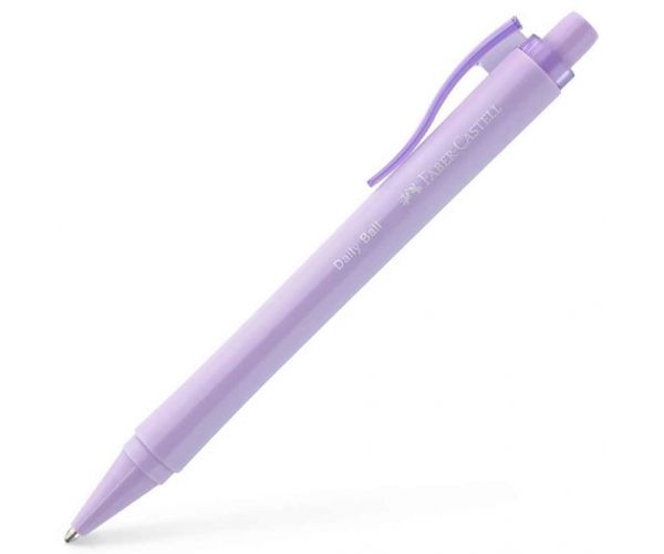 Faber-Castell: Daily Ball plava kemijska olovka s tijelom u pastelno ljubičastoj boji