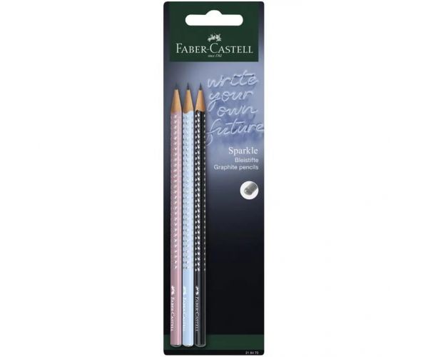 Faber-Castell: GRIP Sparkle Harmony 3 db-os grafitceruza szett "B"