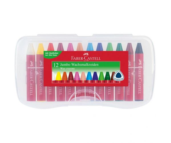 Faber-Castell: Jumbo trokutaste voštane bojice, set od 12 komada
