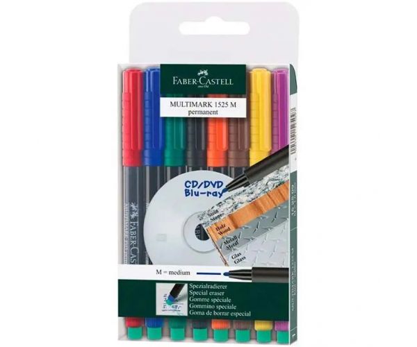 Faber-Castell: Multimark M Alkoholos Filctoll Készlet 8 szín