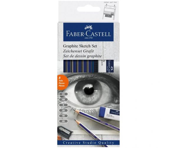 Faber-Castell: Set grafitnih skica olovaka, 8 komada