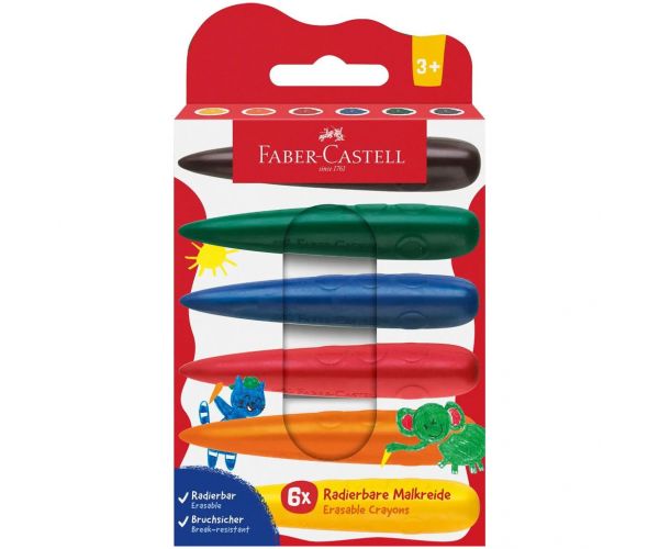 Faber-Castell: Set od 6 voštanih bojica u obliku kapljice