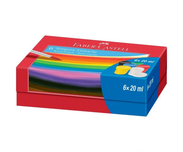 Faber-Castell: Set tempera u posudicama 6x20 ml