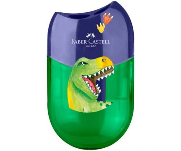 Faber-Castell: Dínós hegyező – 2 lyukú, tartályos