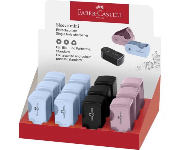 Faber-Castell: Sleeve mini oštrač u četiri različite boje, 1 komad