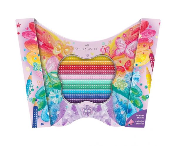 Faber-Castell: Sparkle Butterfly set od 20 bojica u metalnoj kutiji